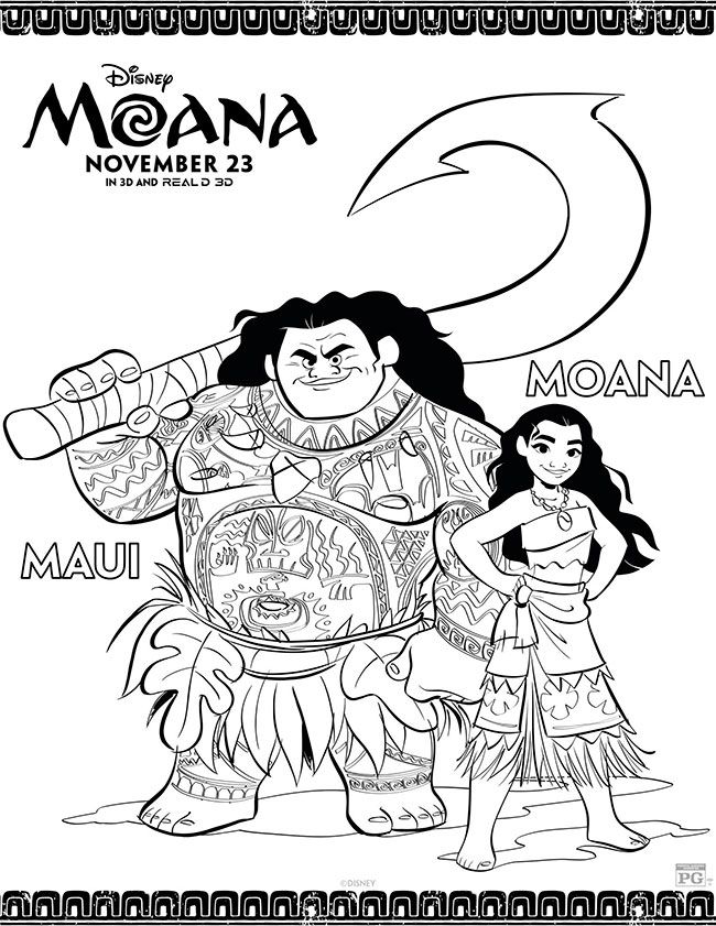 Moana Coloring Pages