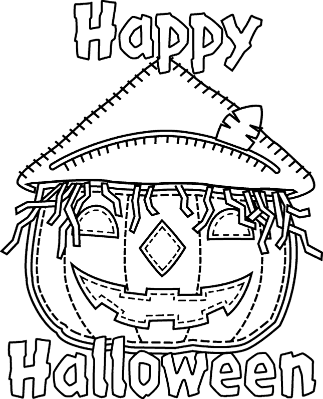 Happy Halloween Coloring Pages