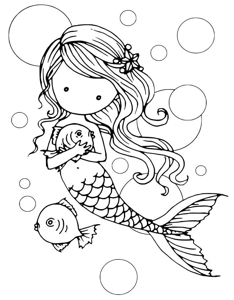 Mermaid Coloring Pages