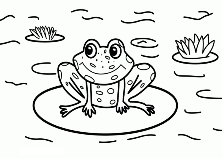 Frog Coloring Page