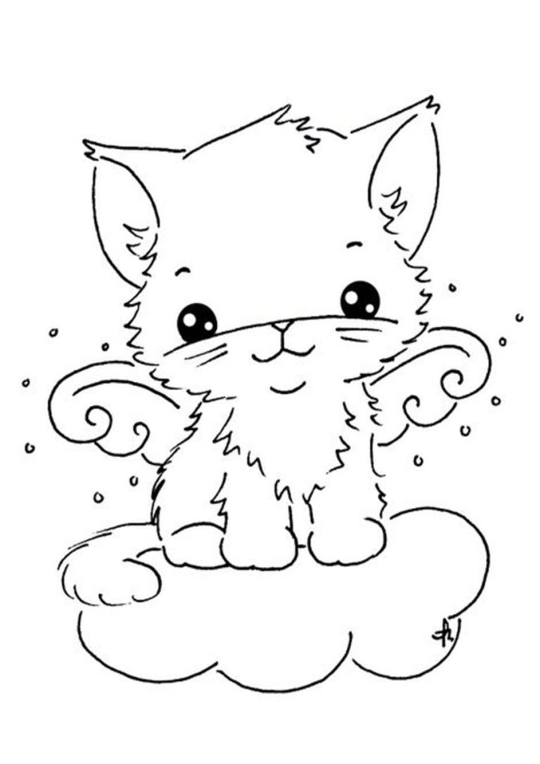 Kitten Coloring Pages