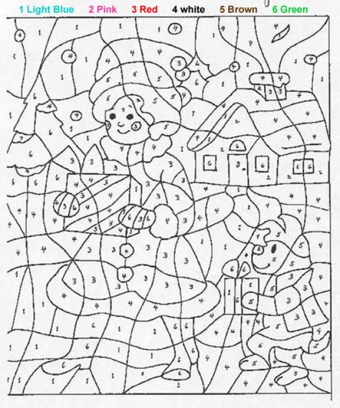 Coloring By Numbers Pages To Color Online For Free For Adults