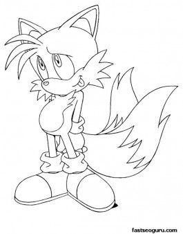 Tails Coloring Pages