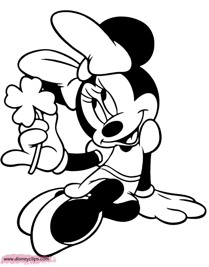 Minnie Mouse Coloring Sheets