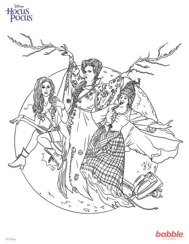 Hocus Pocus Coloring Pages