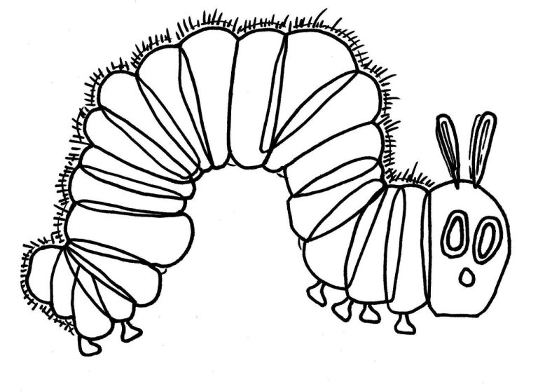 Caterpillar Coloring Page