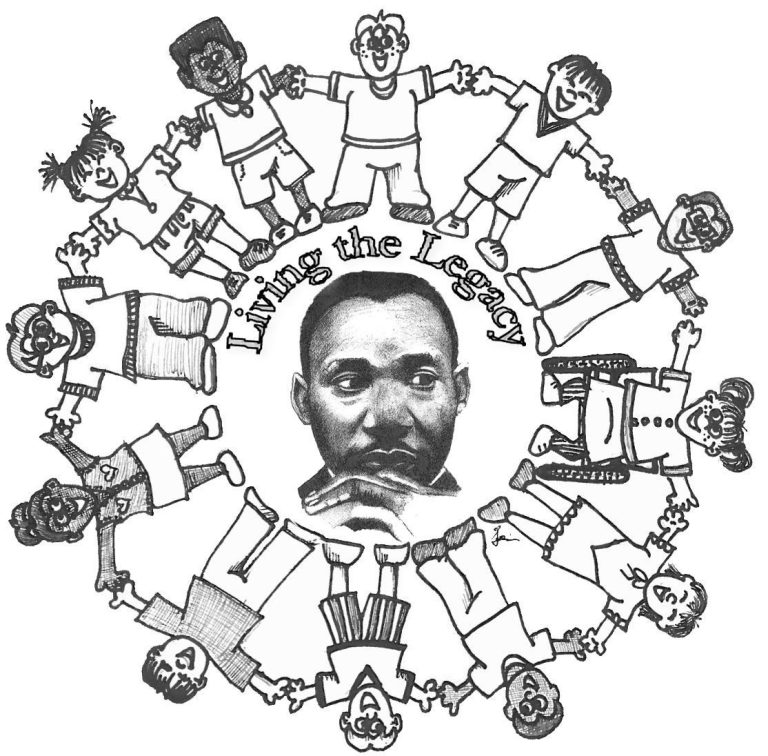 Martin Luther King Jr Coloring Page