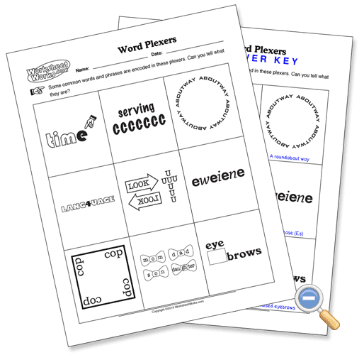 Worksheet Works Word Plexers Answers