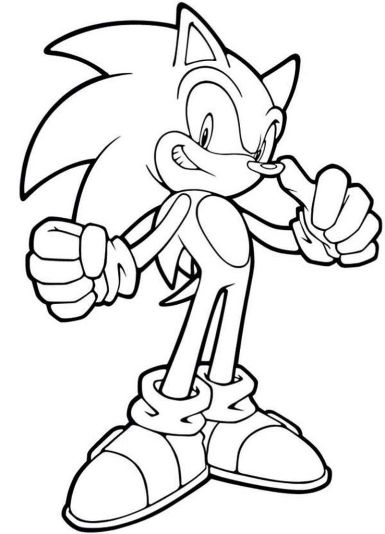 Free Printable Worksheet Free Printable Sonic The Hedgehog Coloring Pages Free