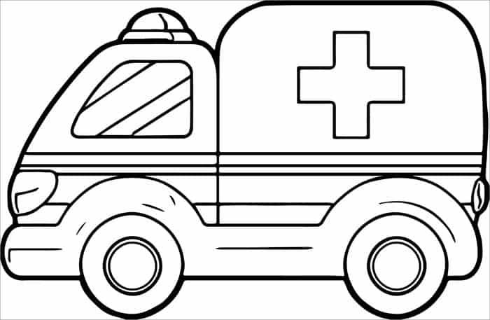 Ambulance Coloring Pages