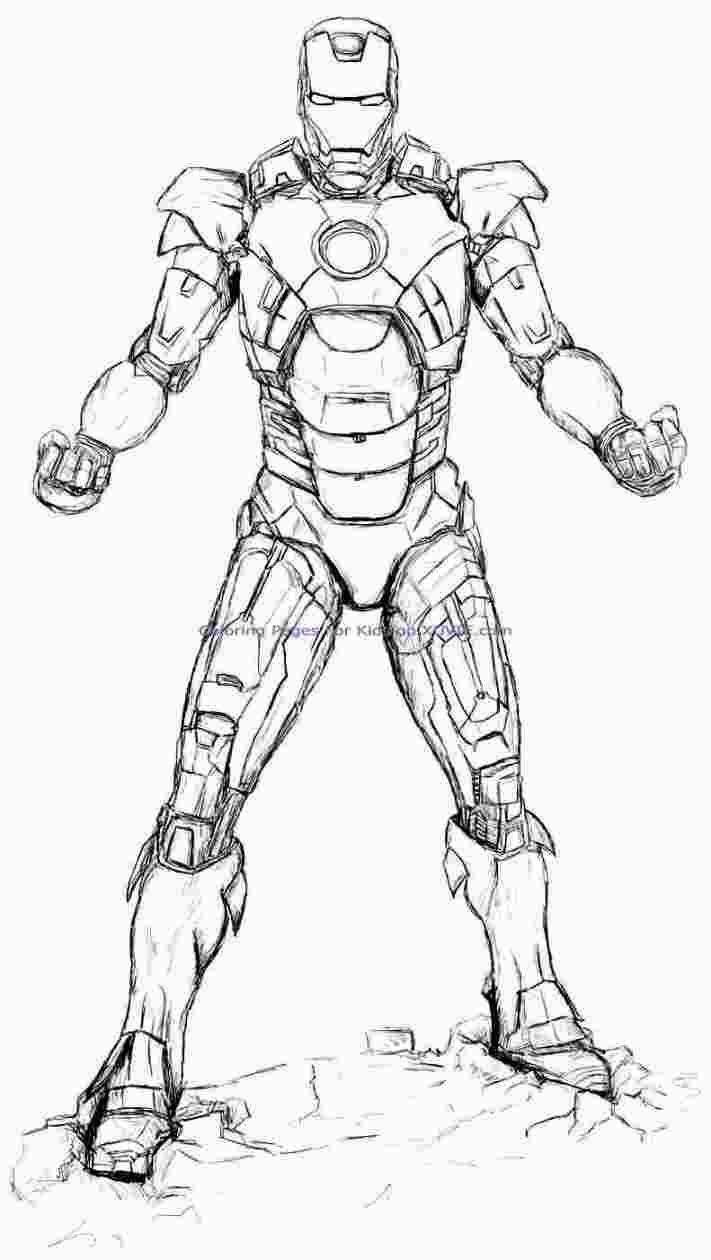 Iron Man Colouring