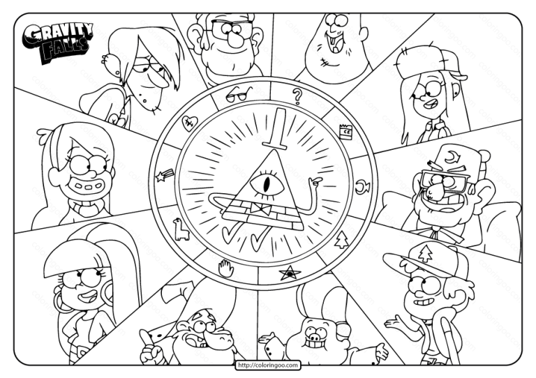 Gravity Falls Coloring Pages