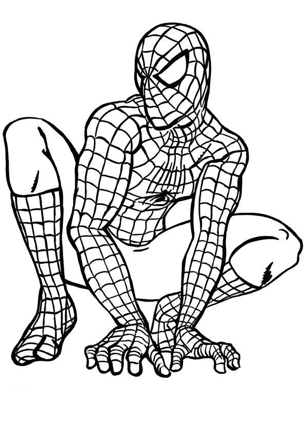 Spiderman Pictures To Color