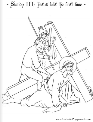 Stations Of The Cross Coloring Pages