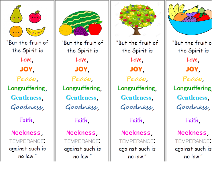 Fruit Of The Spirit Printables