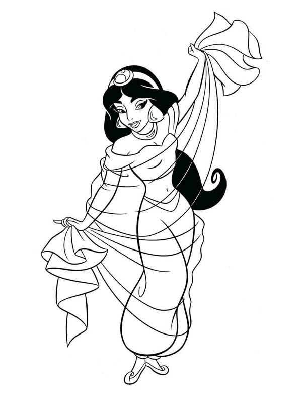 Jasmine Coloring Pages