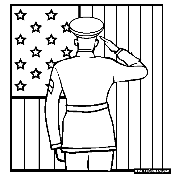 Veterans Day Coloring Page