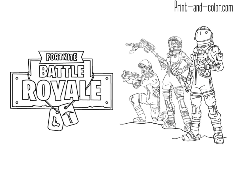 Fortnite Pictures To Color