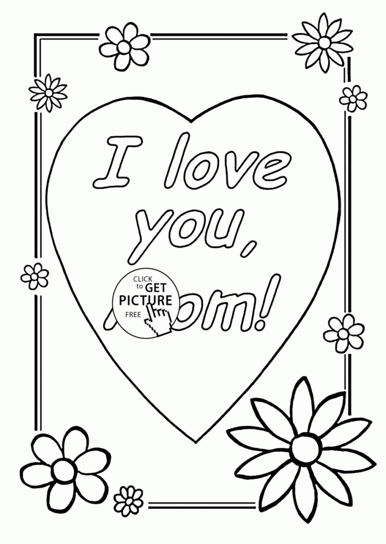 Mom Coloring Page