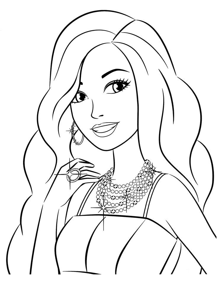 Barbie Pictures To Color