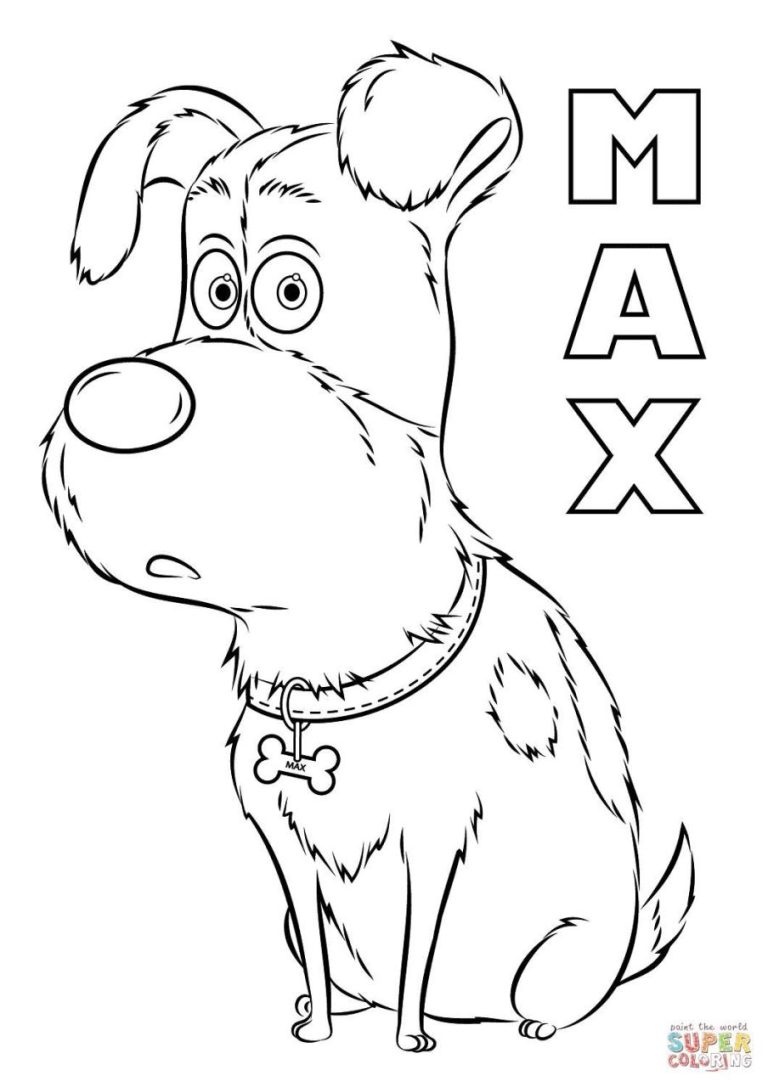 Secret Life Of Pets Coloring Pages