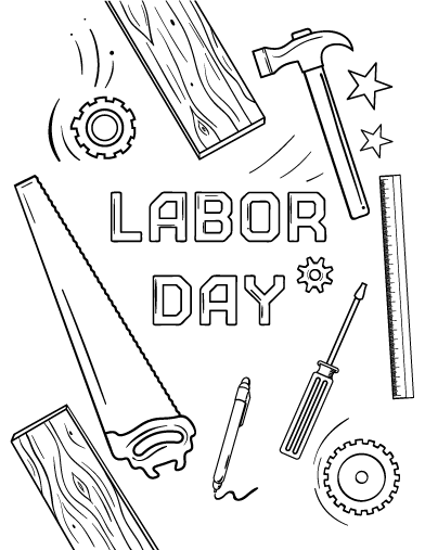 Labor Day Coloring Pages