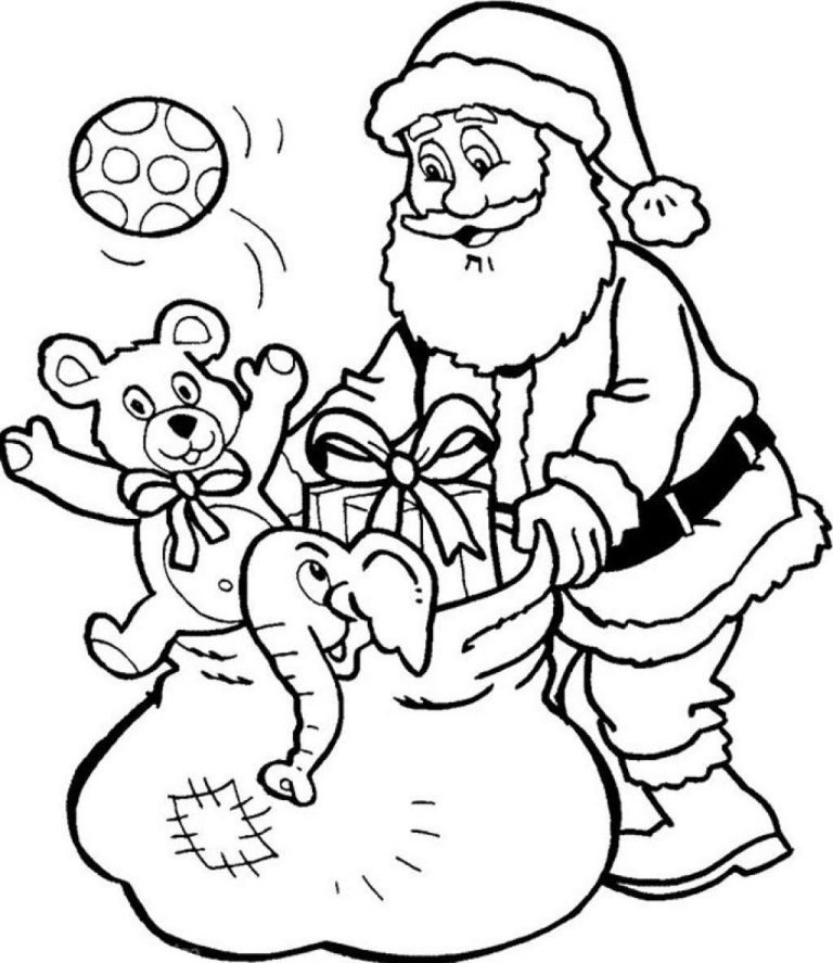 Santa Coloring Pages