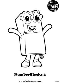 Numberblocks Colouring Pages