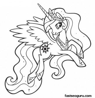 Princess Celestia Coloring Pages