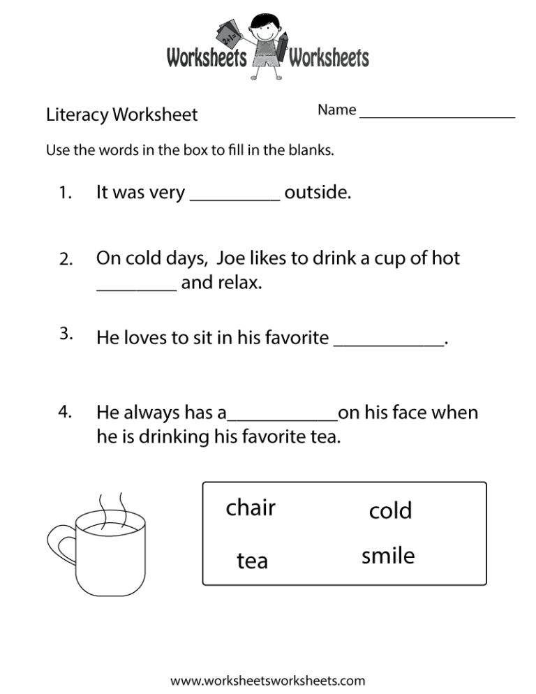 Literacy Worksheets