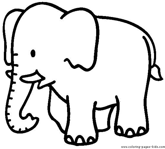 Elephant Colouring Pages