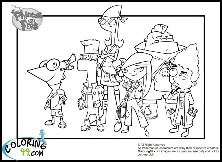 Phineas And Ferb Coloring Pages