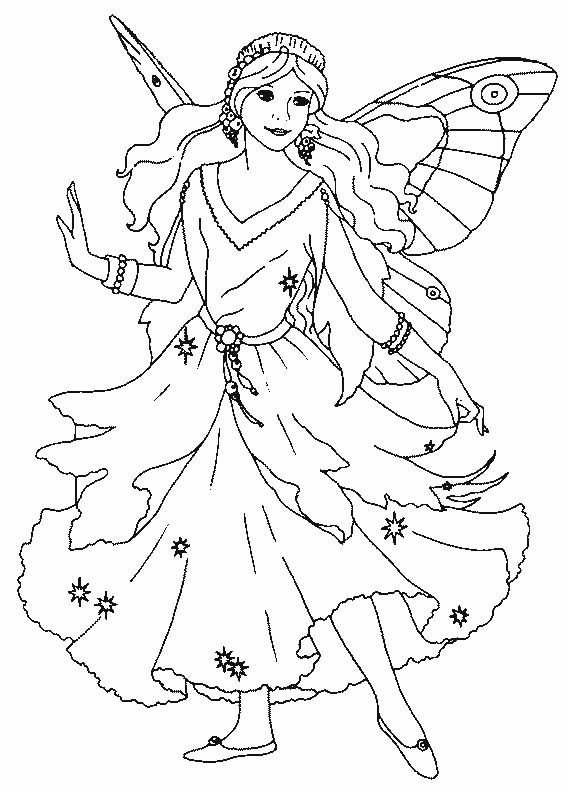 Fairy Pictures To Colour