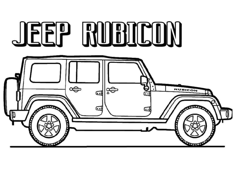 Jeep Coloring Pages