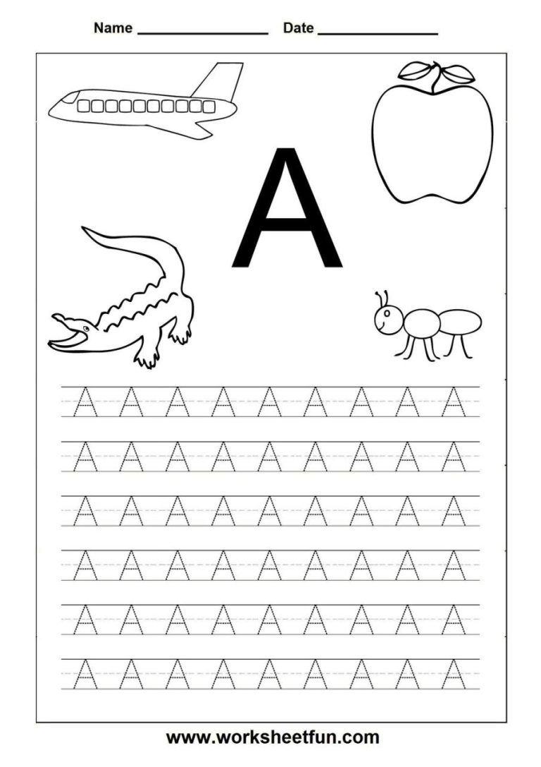 Free Printable Alphabet Worksheets