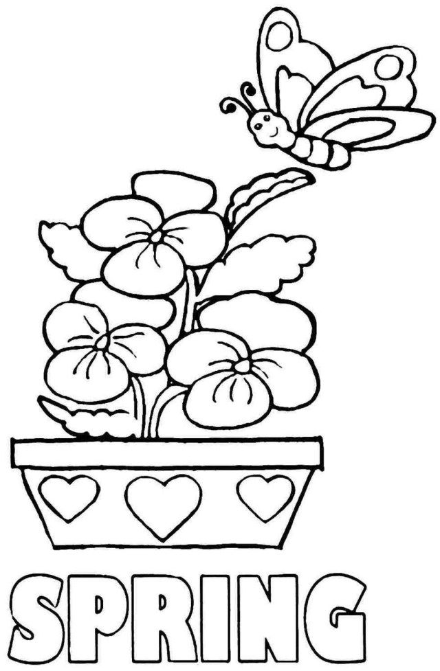 Printable Spring Coloring Pages