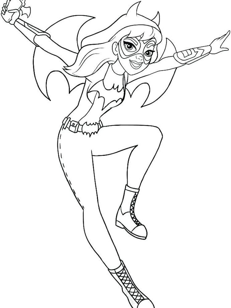 Batgirl Coloring Pages