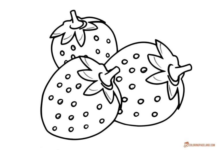 Strawberry Coloring Page