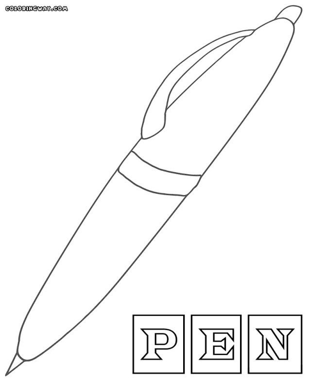 Pencil Coloring Page