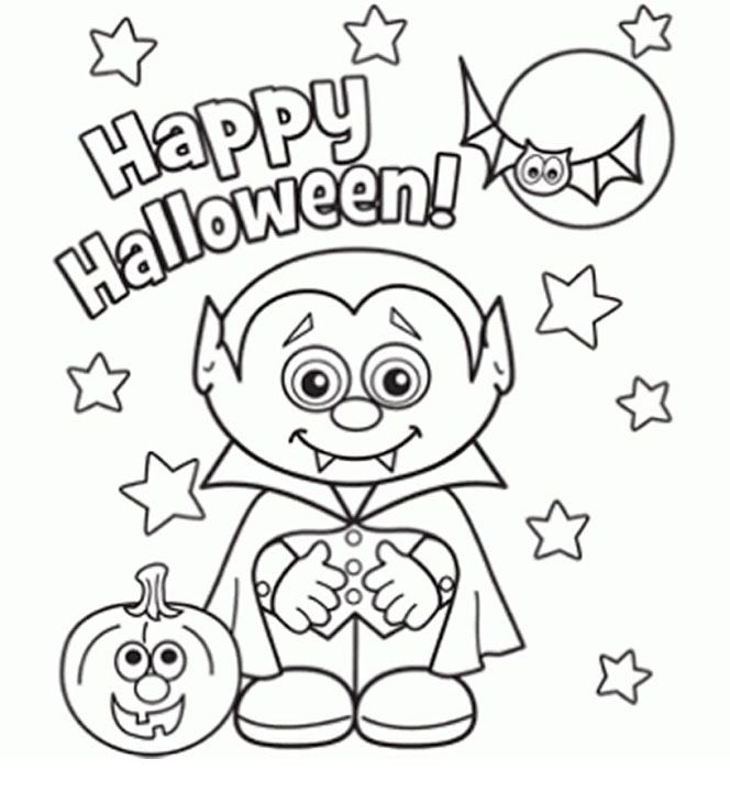 Kids Halloween Coloring Pages