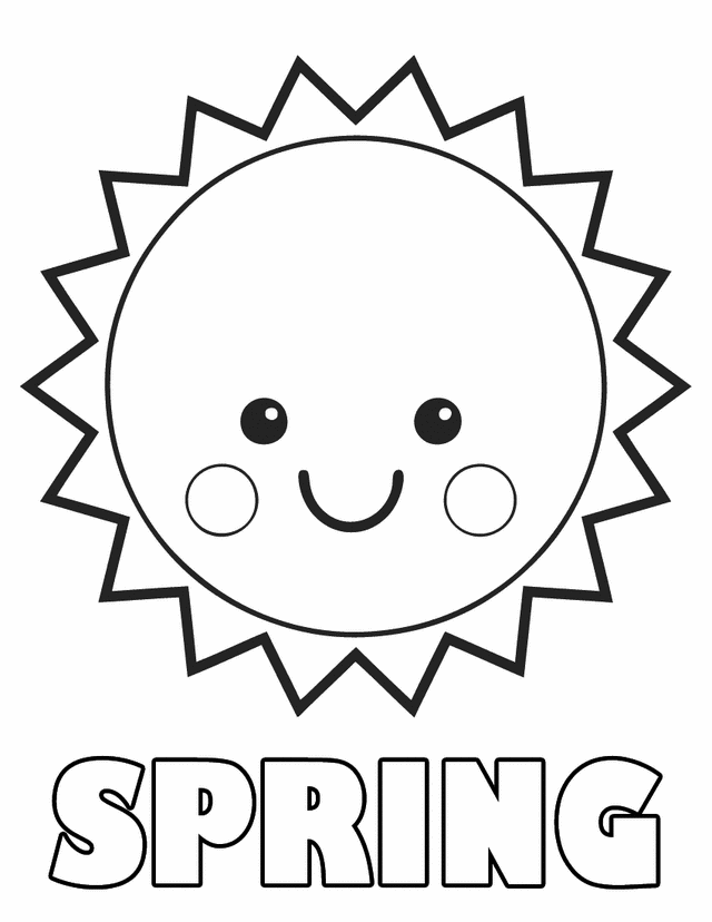 Sun Coloring Page