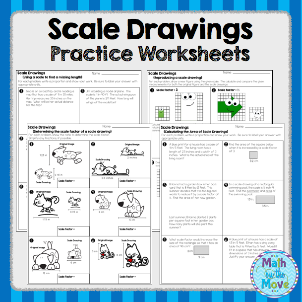 Scale Drawings Scale Factor Worksheet 7th Grade Pdf With Answers