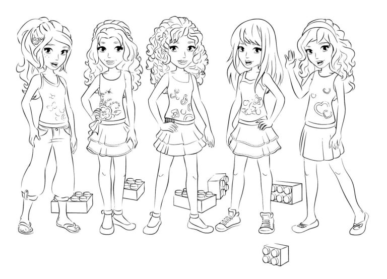 Lego Friends Coloring