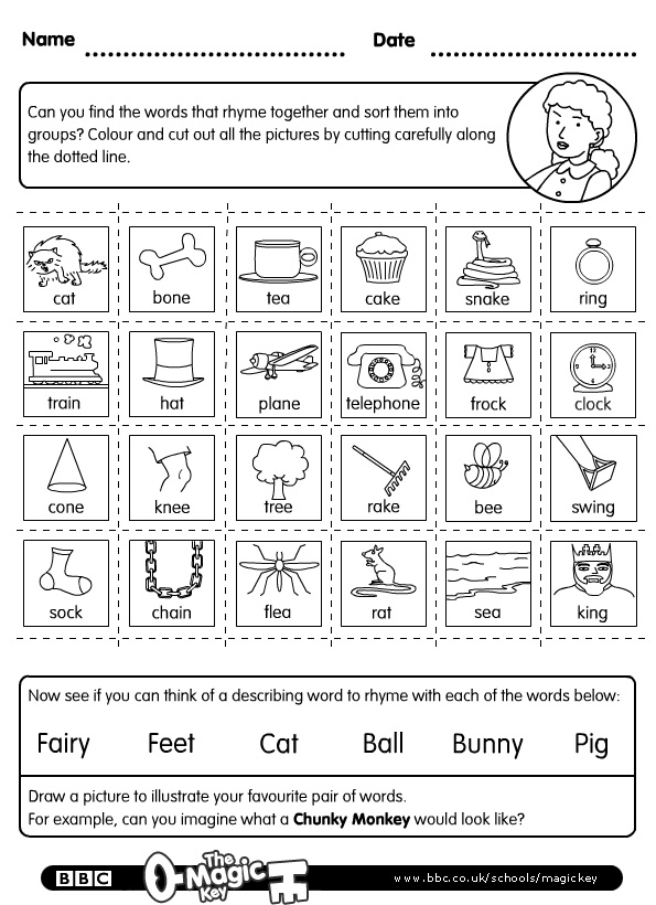 Rhyming Words Worksheet