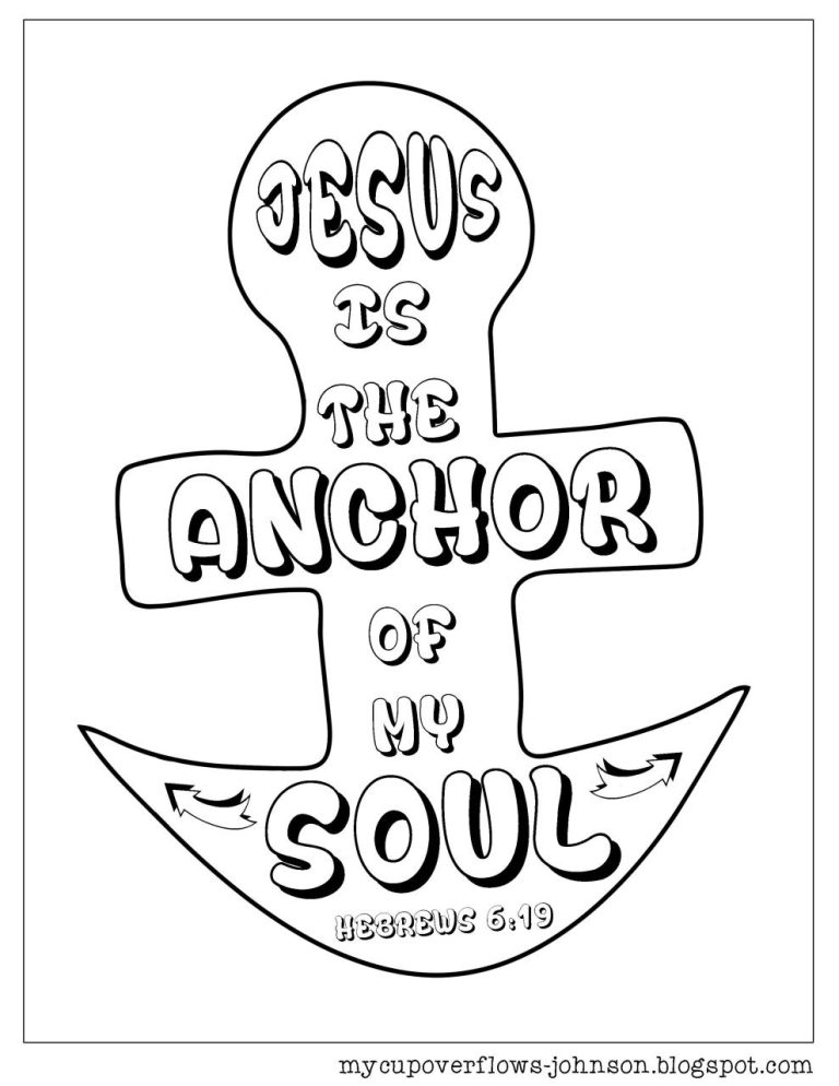 Anchor Coloring Page