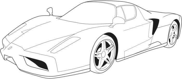 Ferrari Coloring Pages