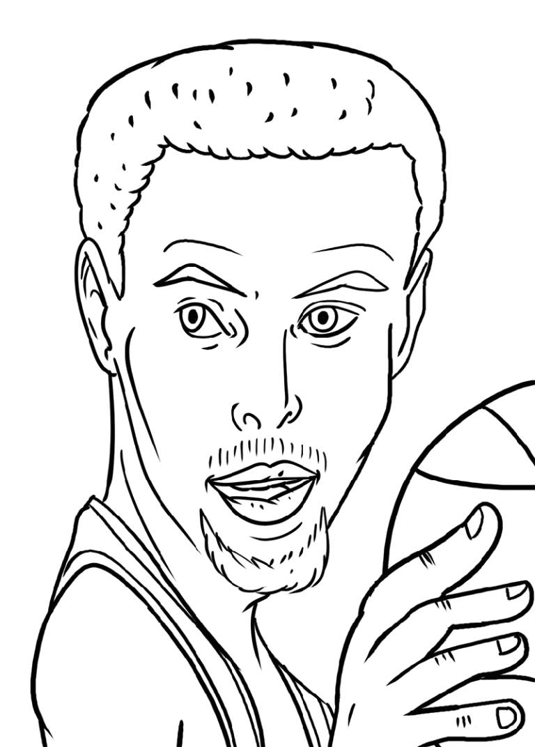 Steph Curry Coloring Pages