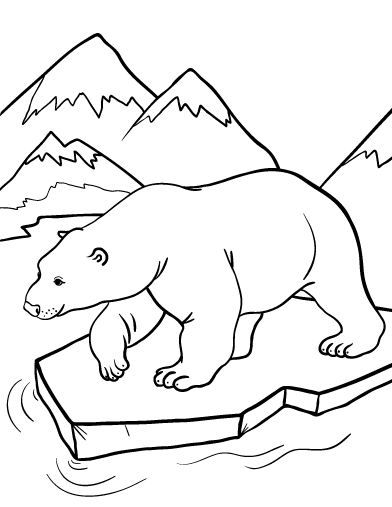 Polar Bear Coloring Pages