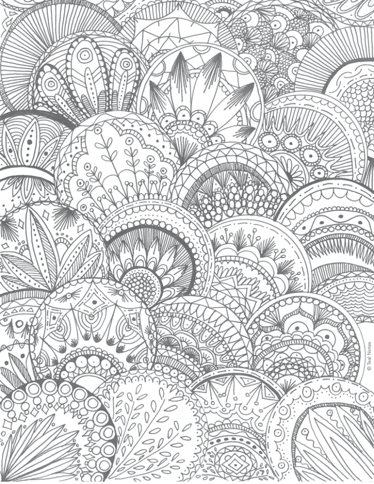 Relaxing Coloring Pages