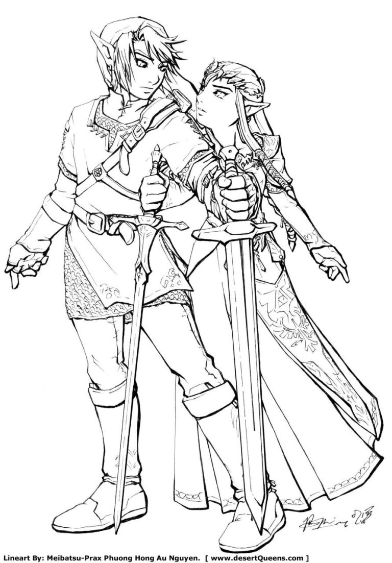 Zelda Coloring Pages